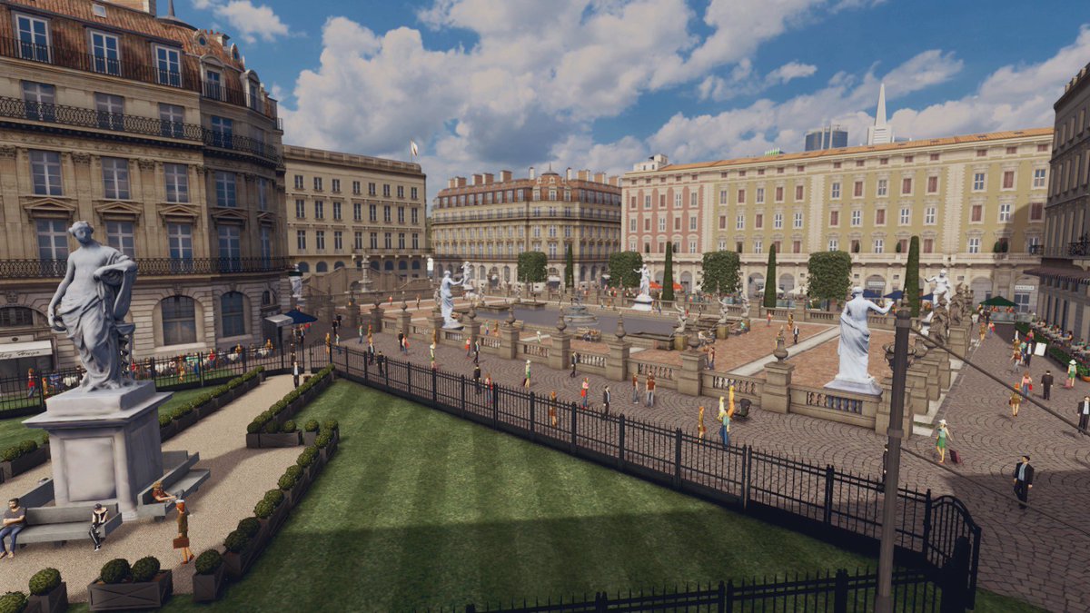 ElbaImperiale's tweet photo. ⛲️Piazza di Arnault⛲️ 

Decorated with marble tiles, sculptures and fountains and surrounded with 19th Century Elban Architecture, the Piazza is a must see for visitors to the city

#CitiesSkylines https://t.co/zb17ZTQl6L