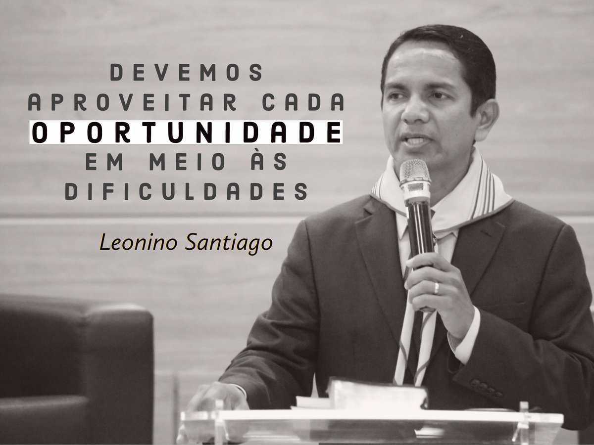 Se as dificuldades são muitas, as oportunidades são ainda maiores! 
<a href="/PrLeonino/">Leonino B. Santiago</a> 
#UmaVozDeEsperanca