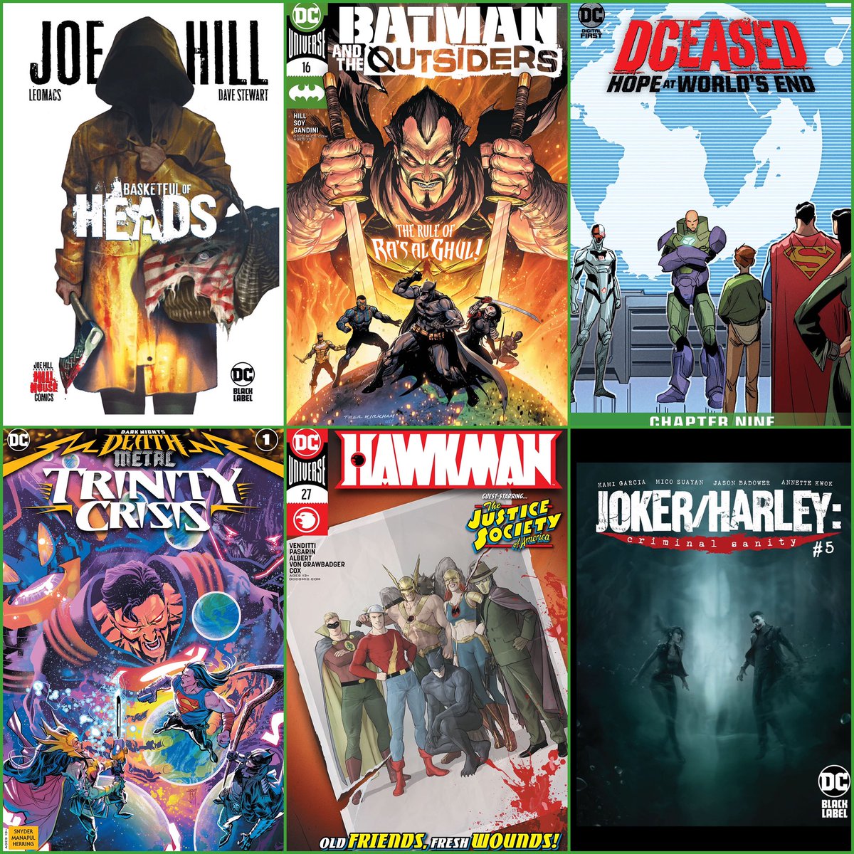 SuperheroesAr's tweet photo. أبرز إصدارات الكومكس اليوم الثلاثاء من #DCComics منها الاصدار الكامل لقصة #BasketfulOfHeads وتكملة قصص #TheFlash #TheGreenLantern #JokerHarley #Hawkman والعدد المشتق من حدث #DCDeathMetal بعنوان #TrinityCrisis 
- إصدارات #MarvelComics وبقية الشركات ستكون غداً الأربعاء. https://t.co/kPFhubStdu