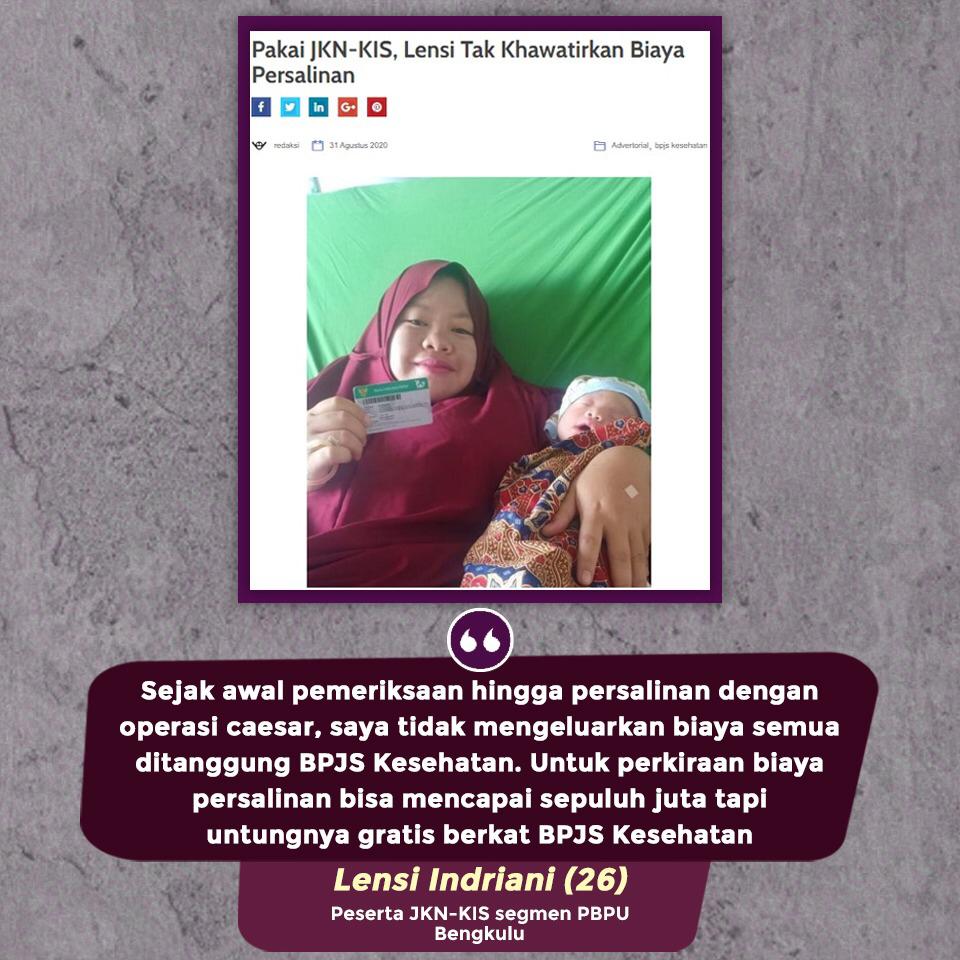 dwisariDS's tweet photo. Sama seperti pengalaman ku,, lensi pun Tidak khawatir biaya persalinan karena dibantu BPJS Kesehatan

 https://t.co/g1bxNV8CtY

 #BPJSKesehatan #BPJSMelayani #GotongRoyongSemuaTertolong
#NegaraHadirUntukJKN https://t.co/jFy7pVBhsw
