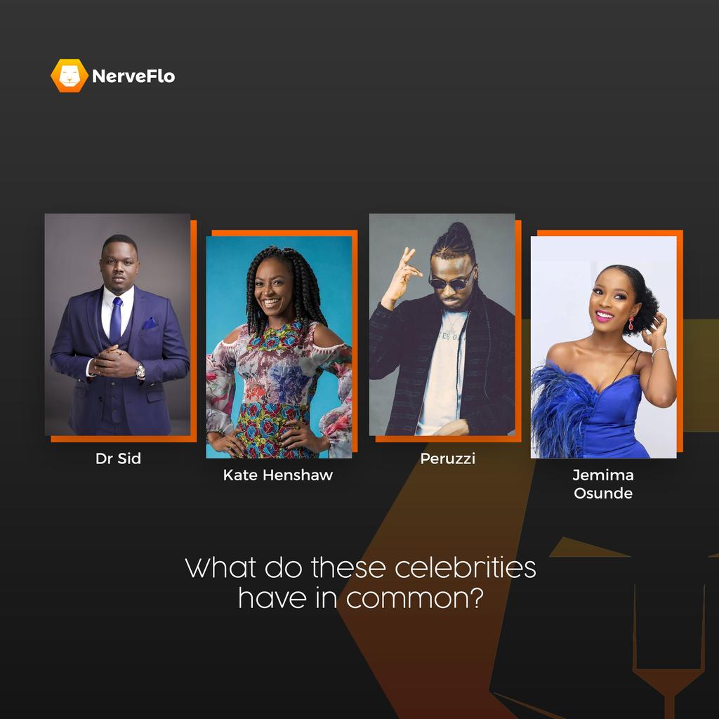 NerveFlo_TV's tweet photo. It's #TriviaTuesday people! We have an interesting question for you.
Can you guess what these celebrities have in common?? Let us know in the comment section๐๐พ
#NerveFlo #NerveTrivia #TriviaTuesday https://t.co/cEAhenMBel