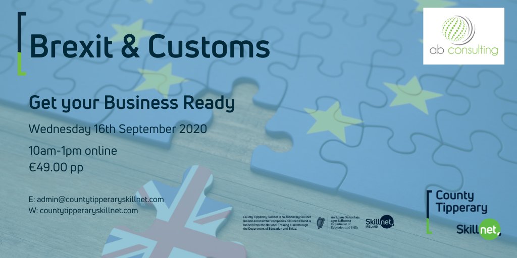 CoTippSkillnet's tweet photo. Only a few places remaining to learn how  #businesses in #Tipperary can take control  during the new #trading reality. BOOK NOW https://t.co/Dvtv9WlgT9 https://t.co/42khlhTXqn