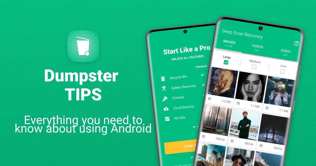 dumpsterApp's tweet photo. Have you seen 👀 our handy TIPS to get everything you need from using your #Android device
https://t.co/DCt7U769uu https://t.co/EGqnJ4CykJ