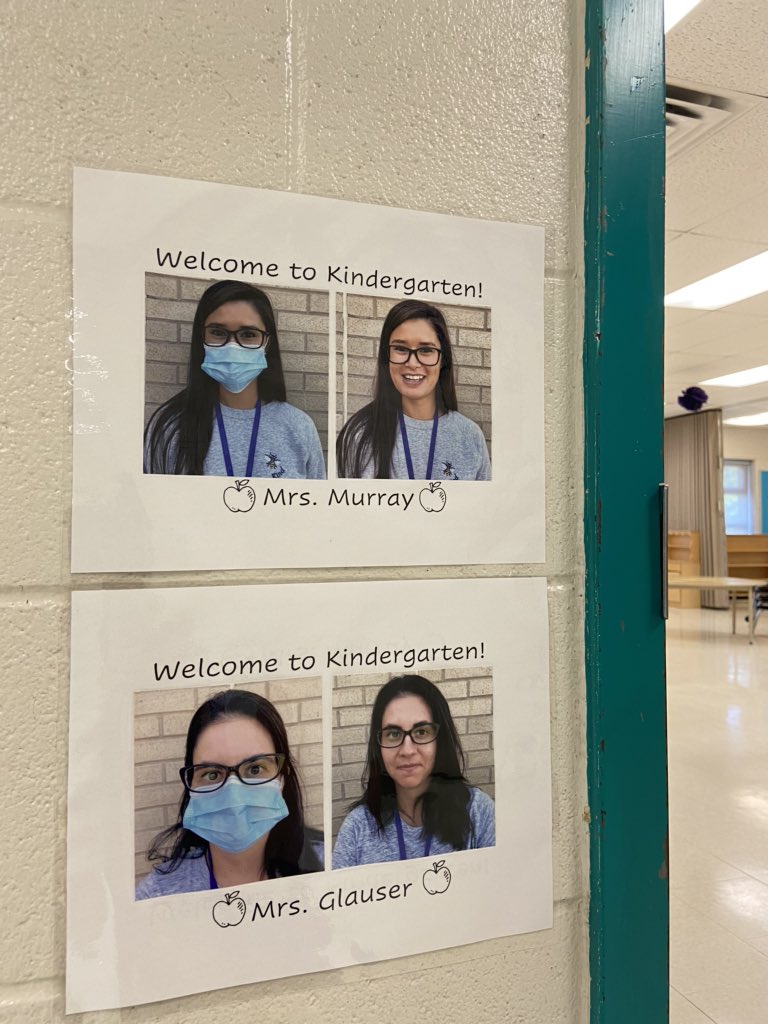 Behind our masks we will have the biggest smiles for our early learners as we welcome them to the nest 💜😁 <a href="/FerndaleWoods/">Ferndale Woods</a> <a href="/SCDSBey/">SCDSB Early years</a>