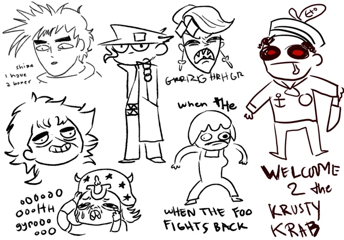 i doodle to distract myself from the immeasurable pain of 1st day period cramps tag urself im diavolo 