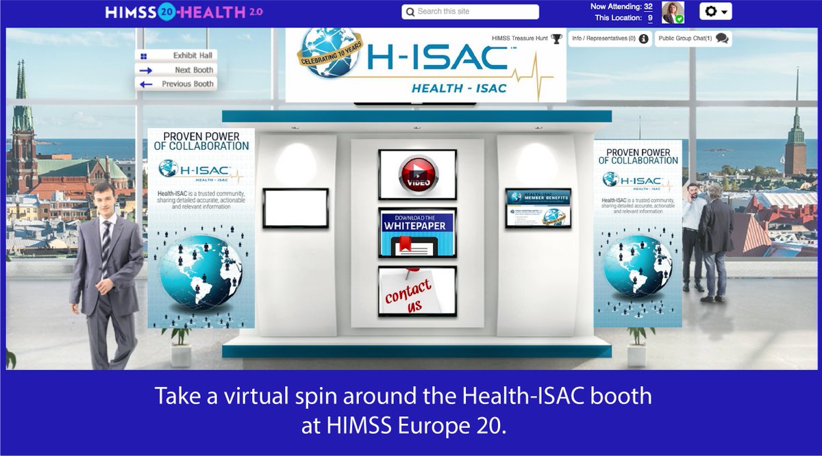 HealthISAC's tweet photo. Catch this on-demand Best Practice Session: Essential Role of Information Sharing in Global Healthcare Security at #HIMSSEurope20 from 7–11 September 2020. #healthit https://t.co/Z2BiXs773b https://t.co/vySsXUSDnD