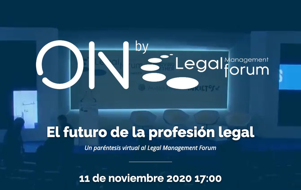 EventosJur's tweet photo. Nuevo #evento #online 11 de noviembre ON by Legal Management Forum 2020 https://t.co/z3qAbpcHpb @WoltersKluwerEs  @Inkieto5  #eventosjur #eventosjuridicos https://t.co/aozFnWqIHY