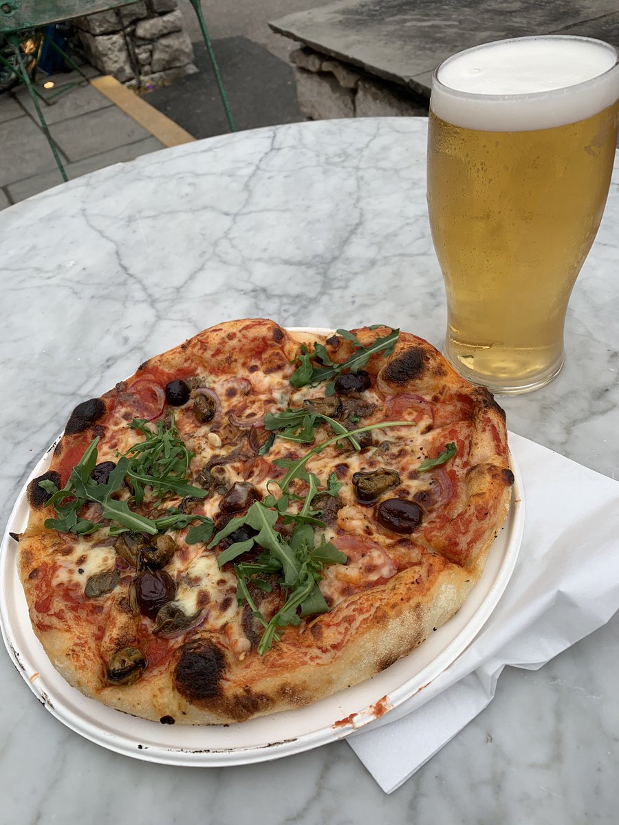 TheFactoryTap's tweet photo. It’s 🍺&amp;🍕time at the Tap today we open at 4pm with pizza from @Yard46_Kendal from 5pm weather is not looking great so best to book we are taking bookings up to 4pm #TakeAway also available we have added Session IPA from @FellBrewery to our permanent lineup #delicious https://t.co/AID1oobct7