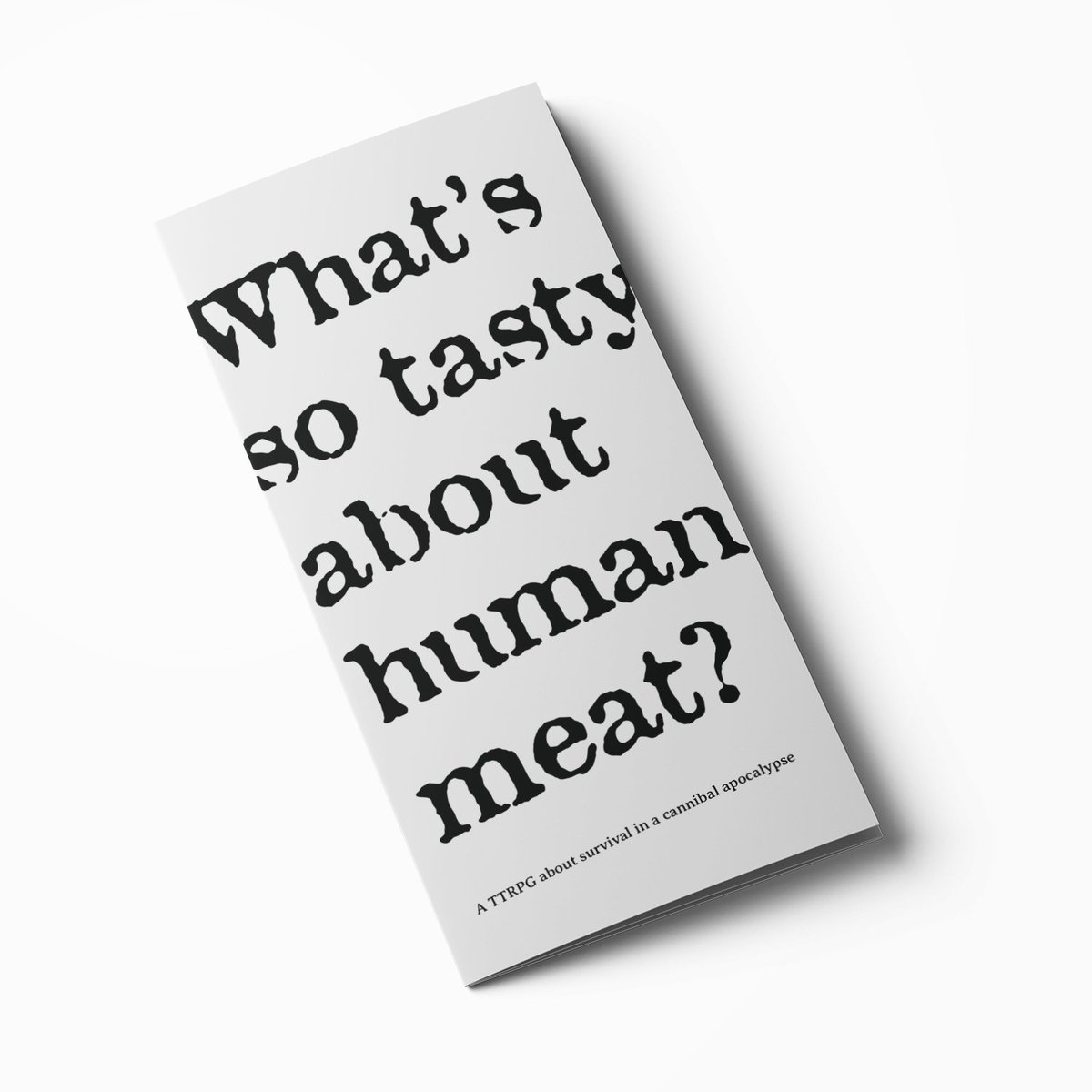 walterlicinio's tweet photo. Here are some mockups for What's So Tasty About Human Meat.
The premise of the game couldn't be simpler: you and your friends managed to escape cannibal coliseum.
Now you roam around the apocalyptic badlands, trying to flee and survive!
#TTRPG #wscajam #dnd #fallout #rpg https://t.co/oAMOAFGjRO