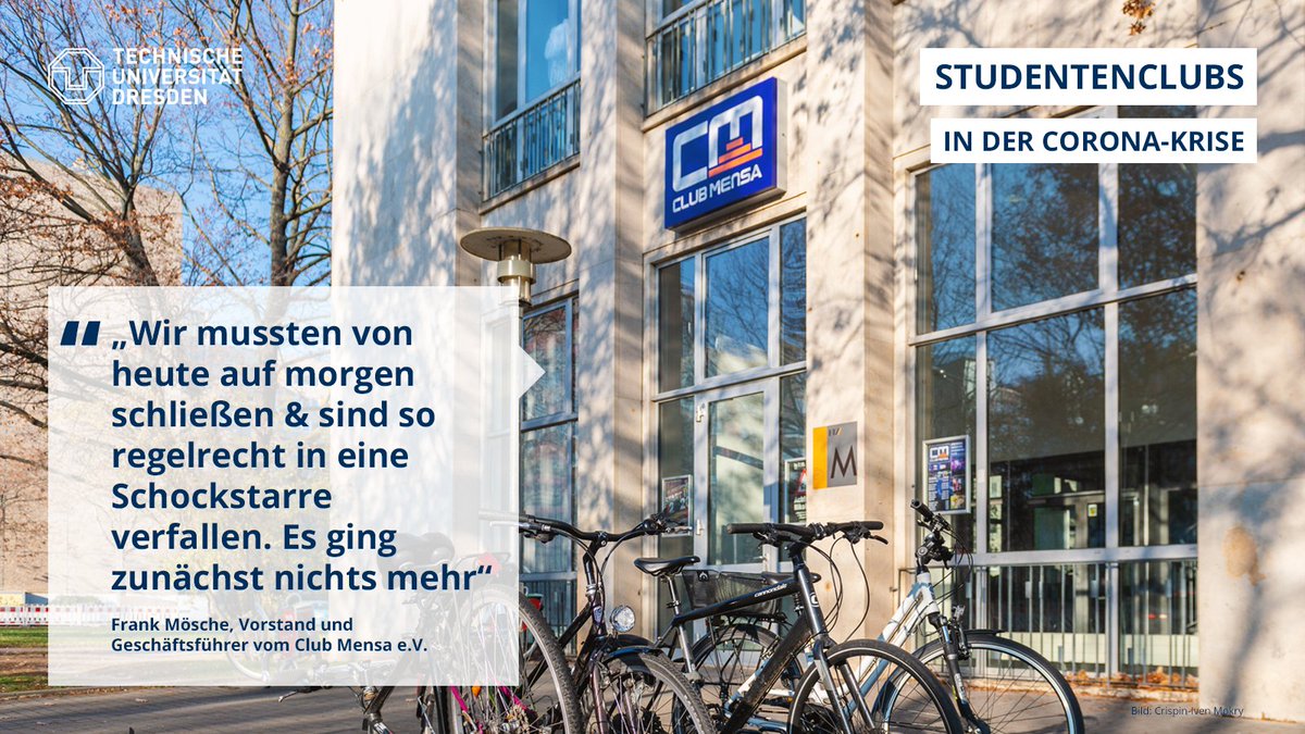 #Corona 🦠 hat die 13 #Studentenclubs in #Dresden zu einer Zwangspause gezwungen. Neben dem regulären Betrieb mussten auch viele Veranstaltungen mit langer Tradition ausfallen. Mehr über die Situation der Clubs im Artikel des #UniJournal|s ▶️ tu-dresden.de/tu-dresden/new…