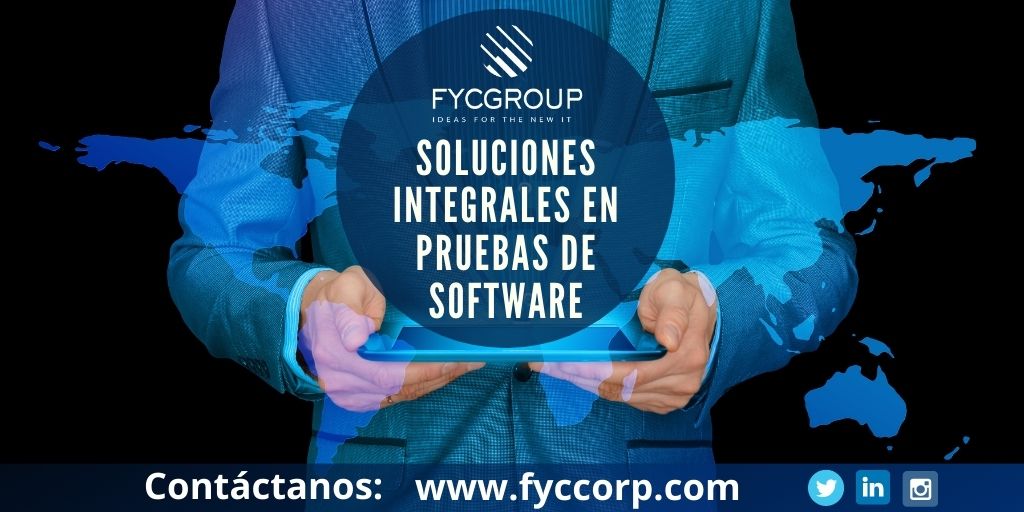 fycgroup's tweet photo. FYC les ofrece una amplia gama de soluciones a través de su servicio de gestión de pruebas de software.
Información: https://t.co/MwdgflM7pF
#PruebasdeSoftware #CalidaddeSoftware #TestingFactory #SoftwareTesting #SoftwareTestingCompany #SoftwareTestingFactory #Testing #QA #IT https://t.co/XmzSfKf6xX