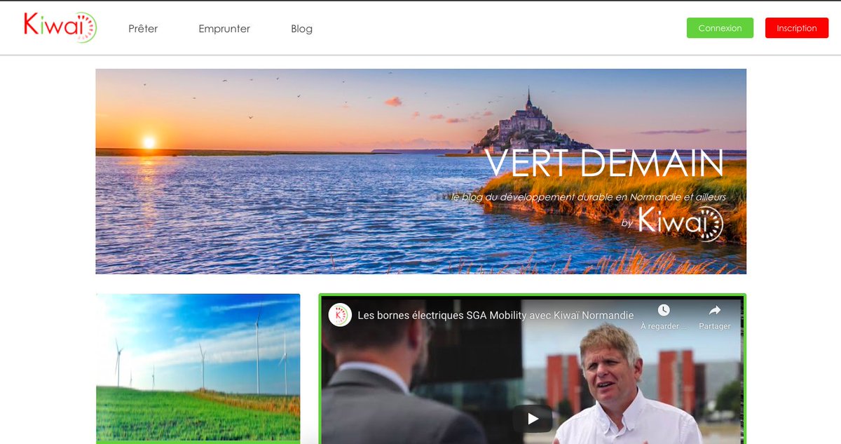 🌱 <a href="/kiwai_normandie/">Kiwaï</a>, la plateforme de financement participatif de projets éco-responsables normands de notre partenaire la <a href="/CE_Normandie/">Caisse d'Epargne Normandie</a> lance son #blog « Vert demain » ! Un super moyen de se tenir informer en matière de développement durable ! 

vertdemain.kiwai-normandie.fr