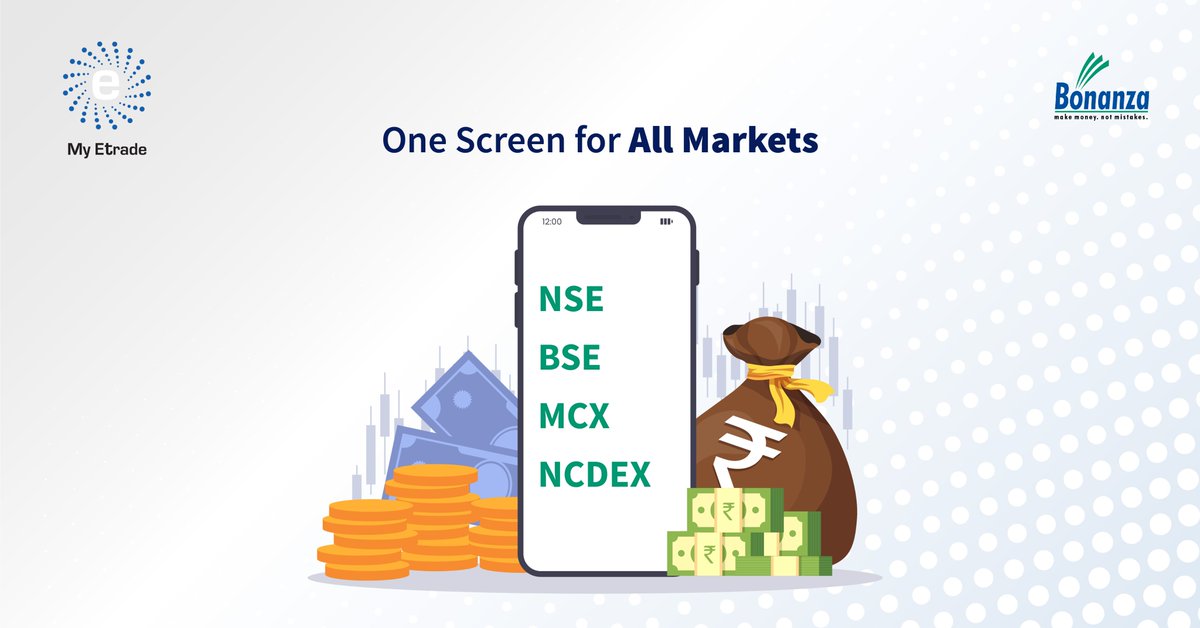 MyETradeIndia's tweet photo. With My Etrade, get access to all markets on a single platform. Trade Equity, Commodities and Currencies at the discount brokerage at ₹18 per executed order. Open your Free Demat account now https://t.co/yizlfzjUa0
#oneplatformforall #equitytrade #commoditytrade #currencytrade https://t.co/HYyJPuOWYc