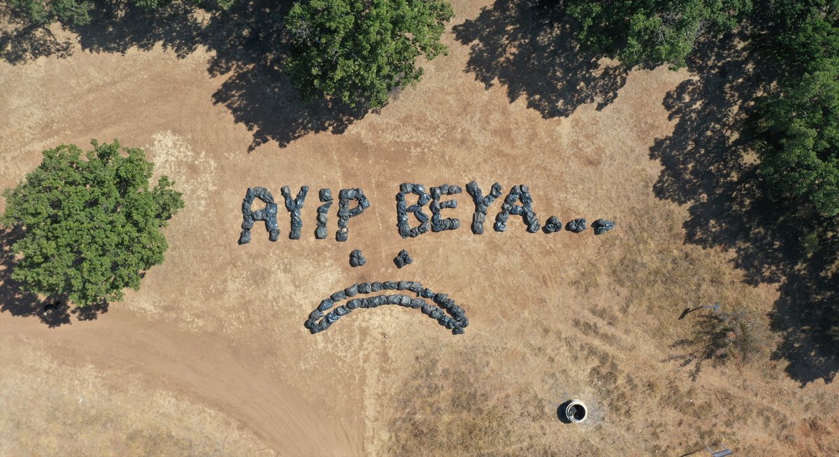 Hafta sonu piknik alanımızdan 150 torbaya yakın çöp toplayan temizlik işçilerimizden Trakya usulü tepki 😂
