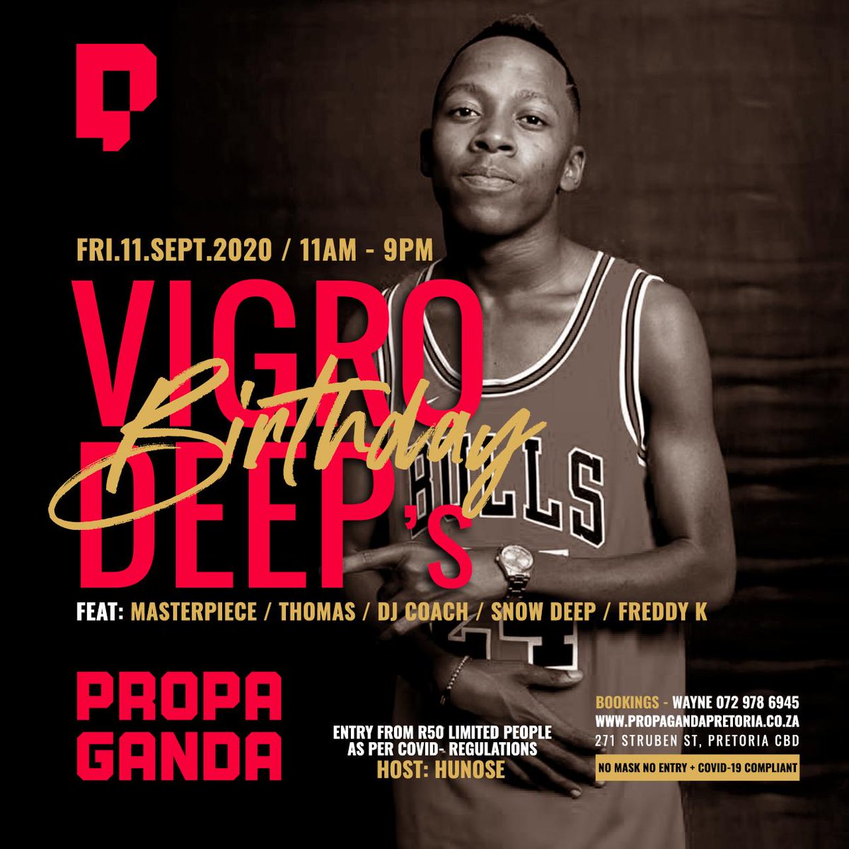 PropagandaPTA's tweet photo. #VigroDeep
Not for the faint hearted .More horse power than a supercar. Inferno. Flame in your fire. Giving you ultimate shows
@VigroDeep
🌍World class phenomenon
🏆 Winning recipes
❄️ Ice cold beverages
😷 #COVID19 checks
🔞 23
🚔 Secure
#Lorch
#level1
#PropagandaPTA
#t1flavv https://t.co/6O0lzxk9Yf