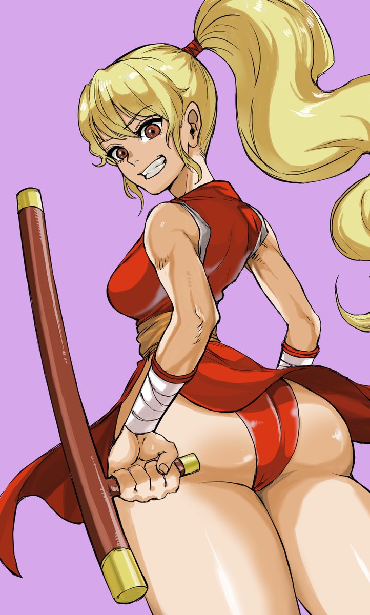 ochiln's tweet photo. ストリートファイターのマキです。
＃ストリートファイター
＃マキ
＃StreetFighter
#格ゲーキャラ描こうぜ https://t.co/hzaOcrdbTO