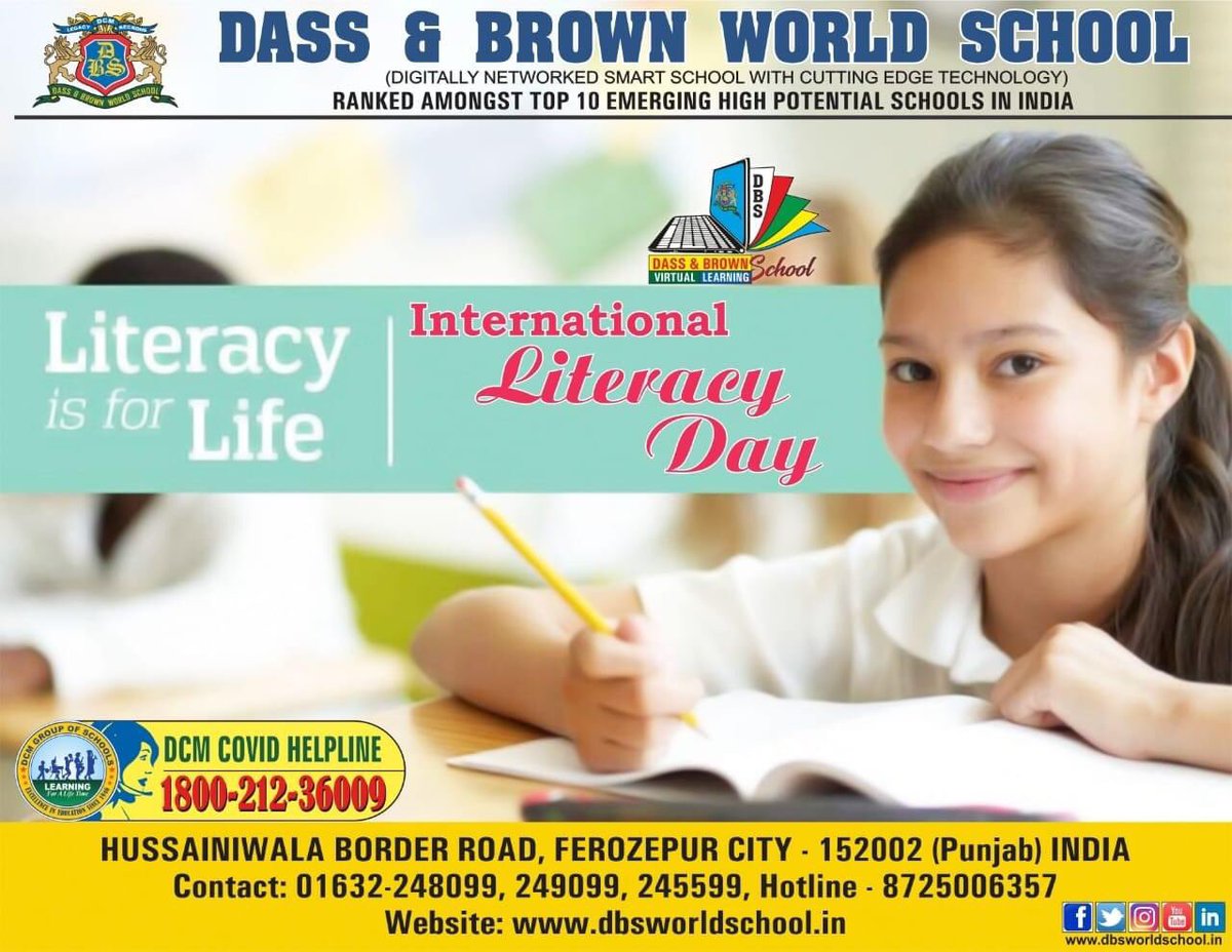 Literacy plays an important role in empowering &amp; transforming the lives of individuals and society. The International #Literacy Day 2020 focuses on “Literacy teaching and learning in the #COVID19 crisis and beyond,” especially on the role of educators and changing pedagogies.