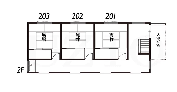 #醤油サバイバル 
間取りのイメージこんな感じなんだけどあってるのかな。
二階奥の端って中々出て来ないからどうなってるのかめっちゃ気になる。 