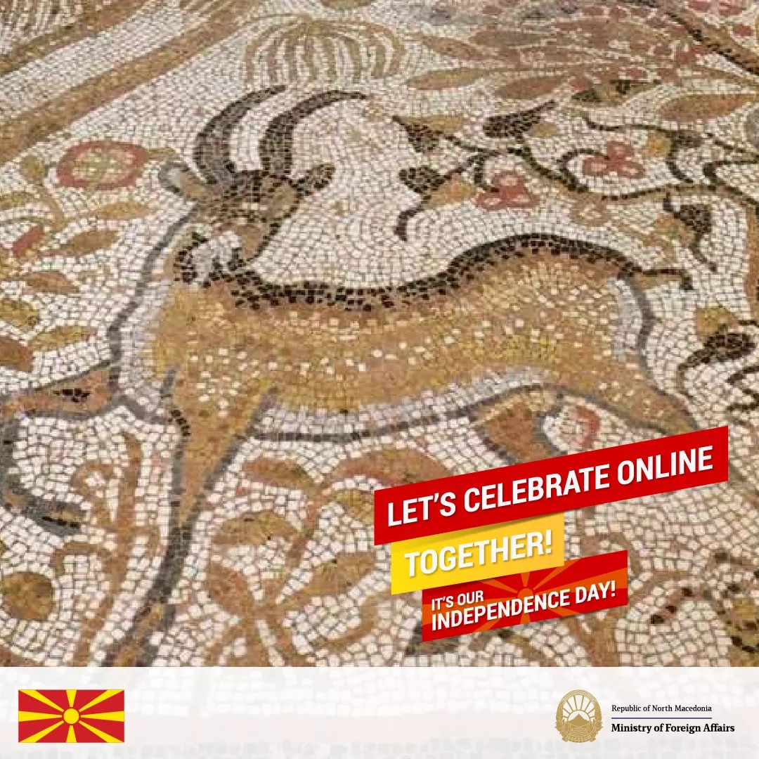 MKembassyJapan's tweet photo. Mosaic at the ancient city Stobi, located near Gradsko, on the main road that leads from the Danube to the Aegean Sea and is considered by many to be the most famous archaeological site in our country.
#independenceday #NorthMacedonia #Stoby #lovemycountry https://t.co/TBRjVKEUCN