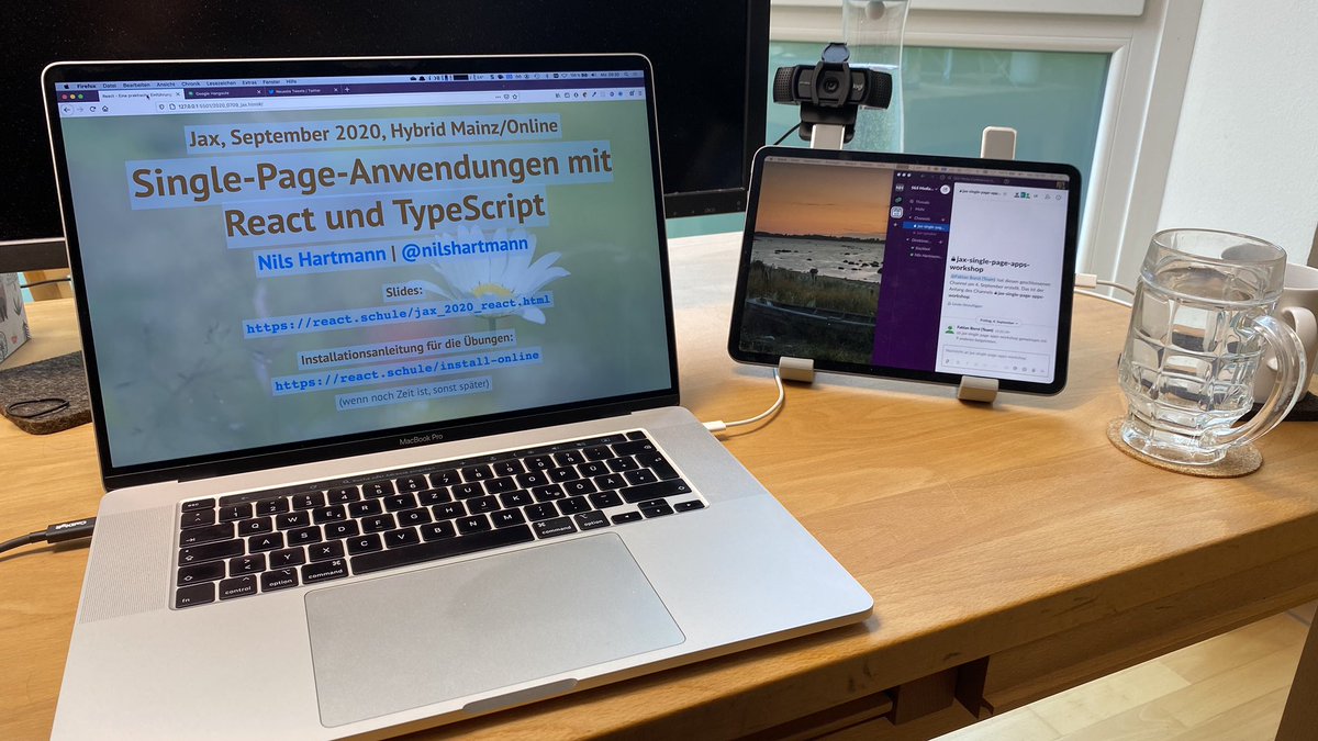 Gestern „hybrider“ Tagesworkshop zu #React und #TypeScript, heute Abend dann noch einen Talk zu React Pattern auf der #jaxcon. Freue mich auf Eure Teilnahme von überall her! 😊

jax.de/web-developmen…
