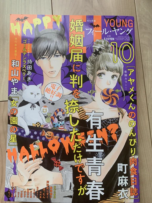 今日発売のフィールヤングに11月号からから始まる新連載の予告が載ってます。5年ぶりのフィールヤングです 