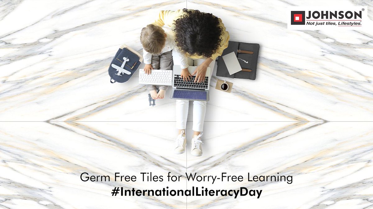 HRJohnsonIndia's tweet photo. As our children are cocooned inside our homes🏠 in these tough times, Johnson’s Germ Free tiles will ensure that their learning 📖continues without any worries.
#HRJohnsonIndia #NotJustTiles #Lifestyles #InternationalLiteracyDay #LearningMustContinue #GermFreeTiles #StaySafe https://t.co/yWBlDdGdJe