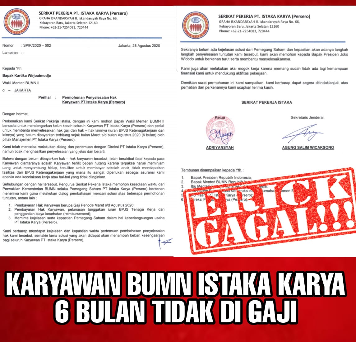 #erickout 

Segeralah bertindak pak presiden <a href="/jokowi/">Joko Widodo</a>