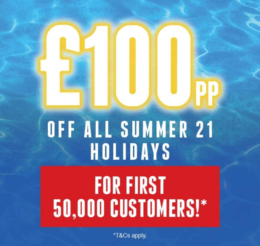 Morning everyone, ☀️😎☀️

✈️JET2HOLIDAYS✈️
⭐£100PP OFF ALL SUMMER 2021 HOLIDAYS for first 50,000 CUSTOMERS,⭐

Don't delay, call our booking line today and speak to us on ☎️ 0191 5209689 ☎️
#traveltuesday #Summer2021 #travelling