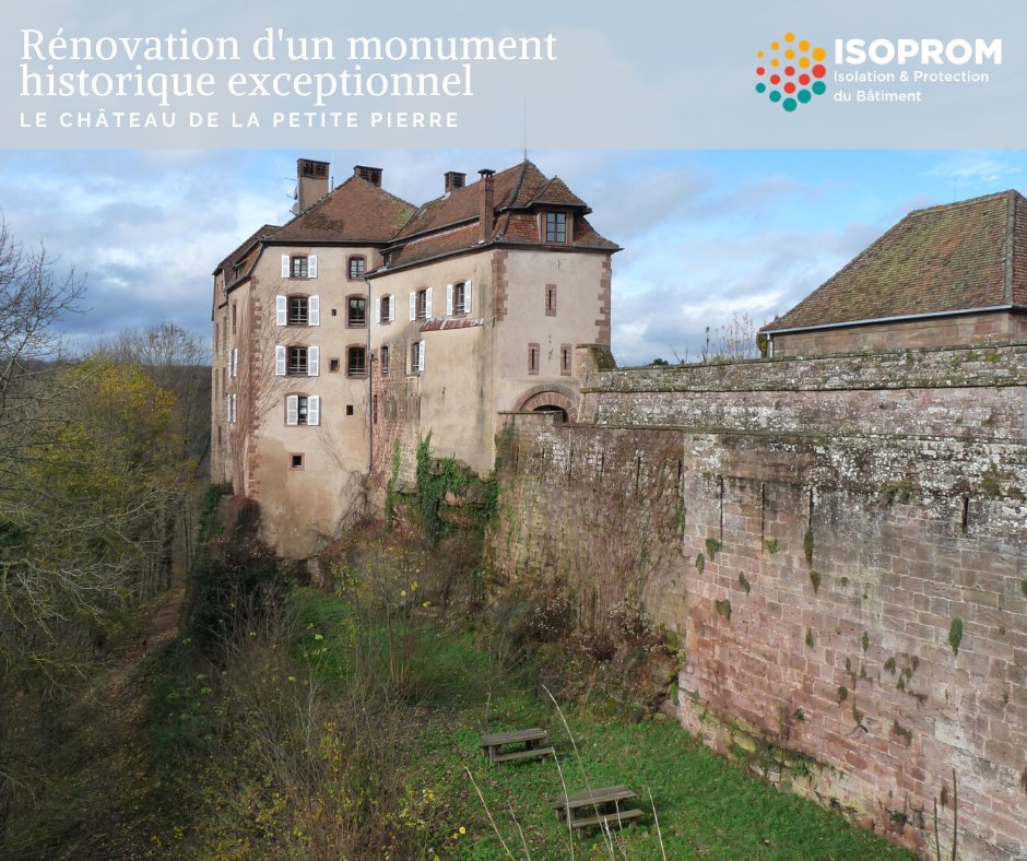 ISOPROM's tweet photo. La rénovation d’un monument historique exceptionnel, le château de la Petite Pierre ! 🏰 

Gestion du chantier, compétences techniques, défi de mise en œuvre… 👷‍♂‍👷‍♀‍ 

#bâtiment #isolation #btp #monumenthistorique 

https://t.co/9hP9W2g7L4 https://t.co/9hnLnnR1DR