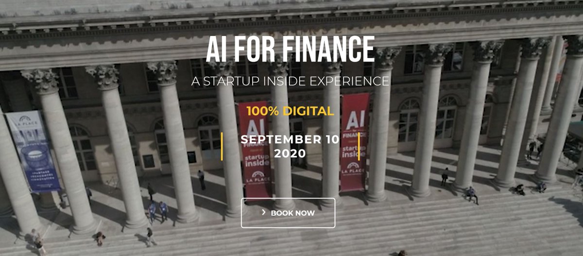 You are invited to a special #WiMLDSParis event w/<a href="/SocieteGenerale/">Societe Generale Group</a>! 

Attend for free (thanks to this 💎 promo code: AIFF2020MEETSOCGEN) an amazing #WiMLDSOnline event : AI x Finance
Program aiforfinance.startupinside.com
🗓️ September, 10 

#WiMLDS #WomeninTech