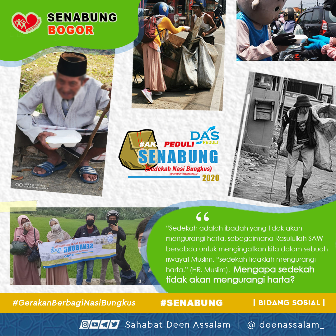 KDeenassalam's tweet photo. SENABUNG - BOGOR, berbagi sedekah nasi bungkus, ahad, 6 September 2020, Sedekah diambil dari kata bahasa Arab yaitu “shadaqah”, berasal dari kata sidq (sidiq) yang berarti “kebenaran”. #sedekahnasibungkus #senabung #senabungindonesia #senabungbogor #sedekahyuk https://t.co/4yGZO4FEEO