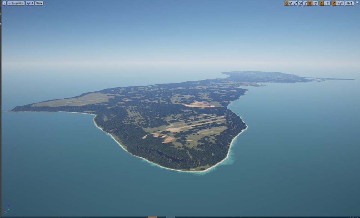 Now processing #Sentinel-2 10m satellite resolution imagery. Removing clouds, urban features and adding <a href="/openstreetmap/">OpenStreetMap</a> vector data. More features to come soon!
<a href="/UnrealEngine/">Unreal Engine</a> <a href="/ESA_EO/">ESA Earth Observation</a>