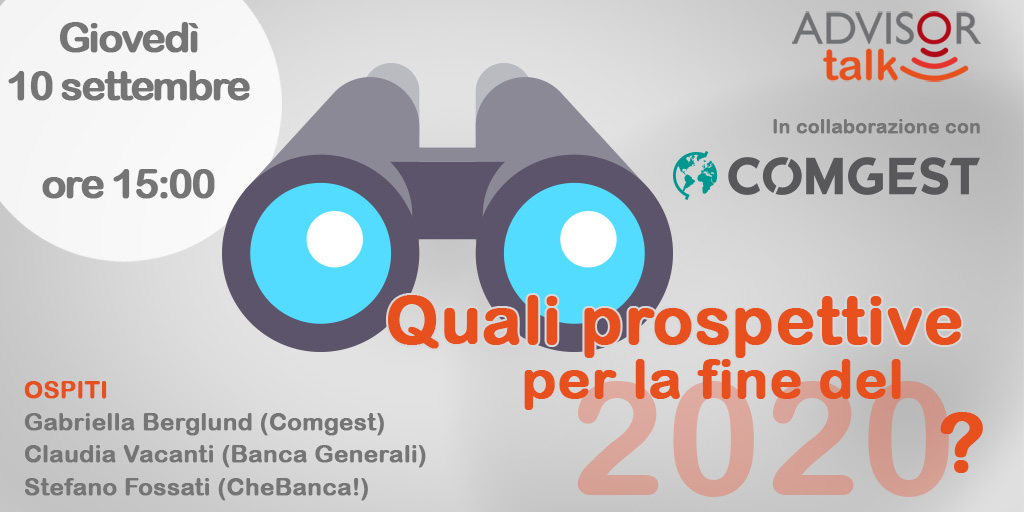 ADVISOR_ONLINE's tweet photo. Settembre mese di novità e di nuovi inizi. Quali prospettive per la fine di quest'anno? Ne parliamo nel prossimo #AdvisorTalk, mercoledì 10 dalle ore 15.
Con Gabriella Berglund (Comgest), Claudia Vacanti (@BancaGenerali ) e Stefano Fossati (@chebanca)
📹 https://t.co/gdBL8fJbOP https://t.co/SVsou6A15x