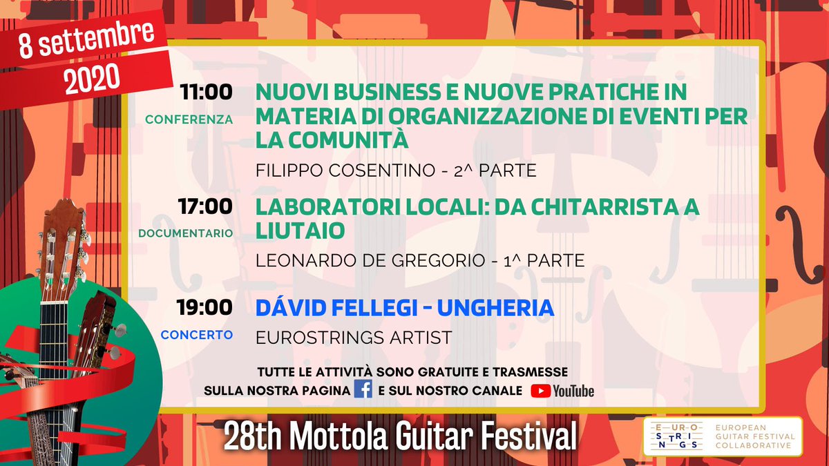 MottolaFestival's tweet photo. Benvenuti alla 4^ giornata del nostro festival!

Ecco gli appuntamenti di oggi: https://t.co/6btFnZL5A5