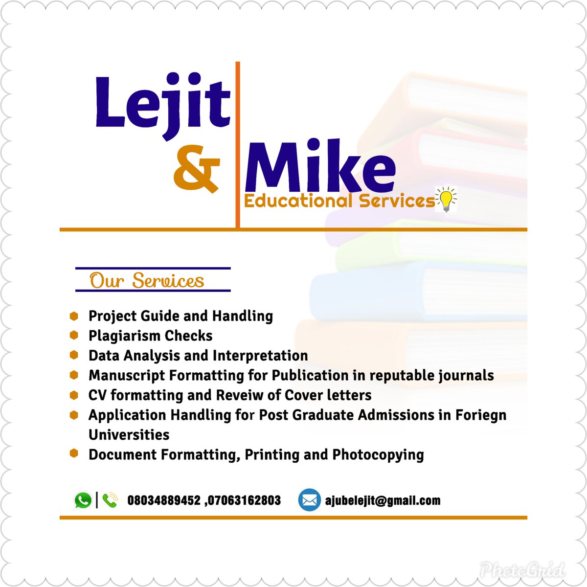 We are just a call away...