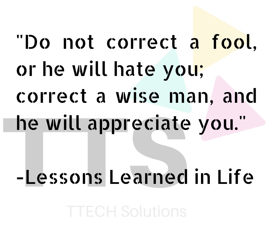 mshamirtaloo's tweet photo. Quote of Day!
#lesssonlearned
#ttechsolquotes #ttechsol #quotes
@quotepage @ThisInspiresUs @thequote @RTLifeQuotes
@911well @UpliftingQuotes @GreatestQuotes @ItsLife2115fact
@motivational @wordstionary @quotepage #MotivationalQuotes #inspirational #quoteoftheday #TuesdayThoughts https://t.co/LcHdEqPMRp