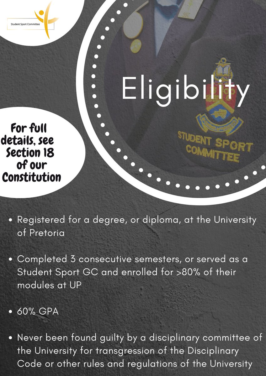 Application for Student Sport Executive Committee open tomorrow 💯💯!!
Be sure to apply. No exceptions on the eligibility requirements will be made