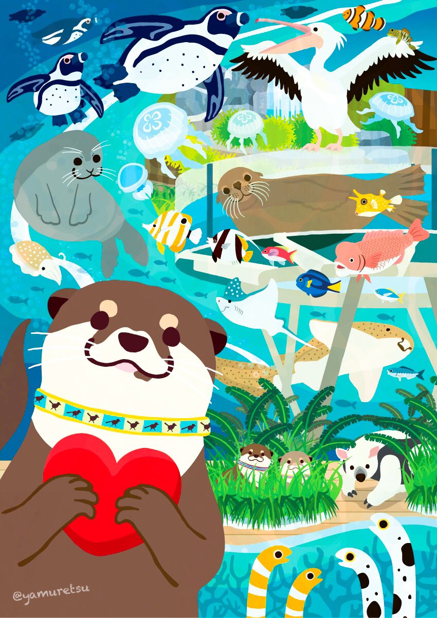 ヤム イラスト部門 好きな動物園水族館さんのイラストや時々幻獣やモノノケを描いたりしてます 誰か優しい人が拡散してくれてフォロワーさんが増えるらしいけど別に増えなくても良いから見るだけ見て欲しい カワウソ スナネコ T Co Sdaufzzowc