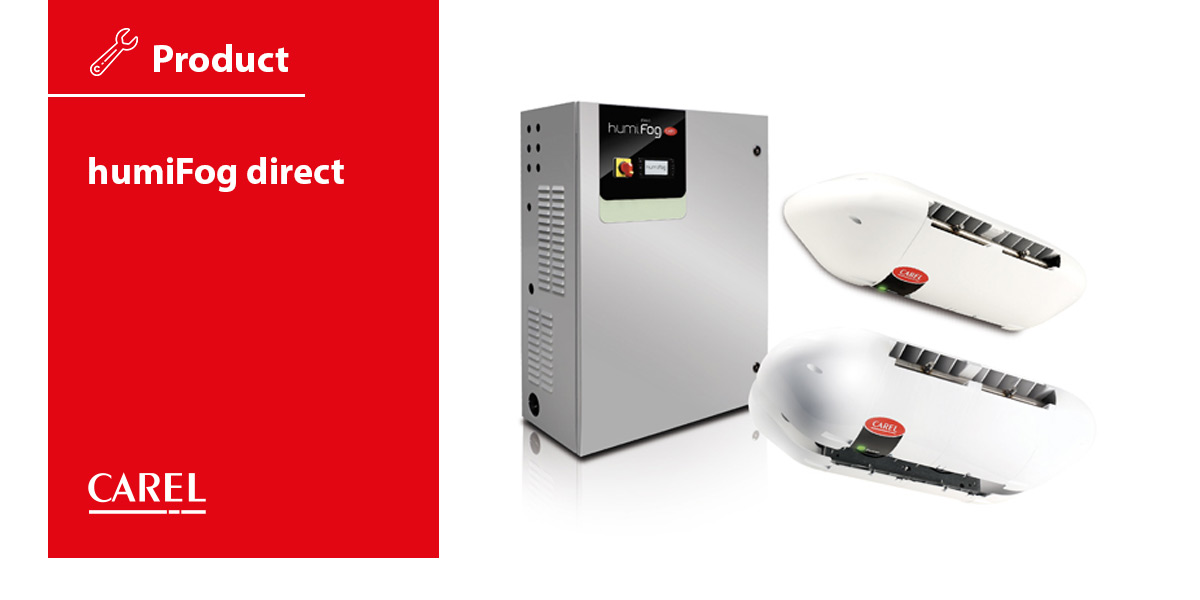 CAREL_Iberica's tweet photo. humiFog direct es nuestra solución para #humidificación adiabática en ambiente y garantiza:
✔ Fácil instalación
✔ Bajo consumo energético
✔ Máxima higiene
✔ Monitorización local
Más información en: https://t.co/m5BsF0mnl8
#ControlHumedad #HVACR https://t.co/Zn2j3ORaBf