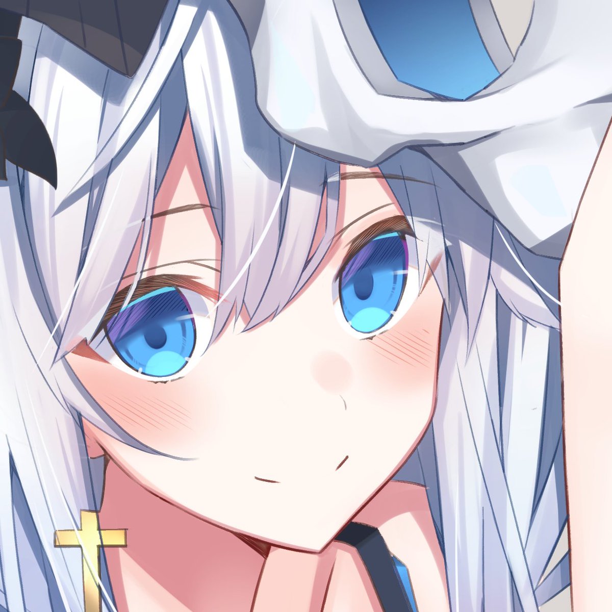 白髪娘描きました 次からは版権イラストを多く描いていきますので見にきてください Chroma お仕事募集中のイラスト