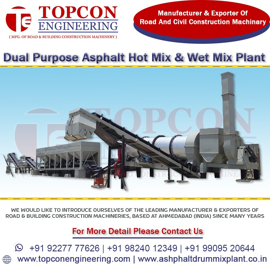 TopconEngineer2's tweet photo. Dual Purpose Asphalt Hot mix plant and Wet Mix plant
Topcon Engineering
Contact:-
https://t.co/wkN9TnYIYm
+91-9227777626
+91-9824012349
+91-9909520644 https://t.co/LdtuPFxXCI