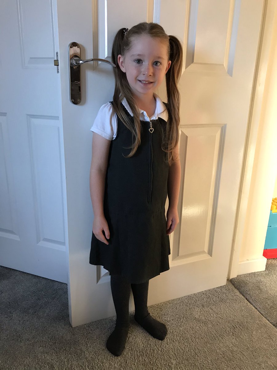 MrsArcticride's tweet photo. First day of year 2 today for Islay ❤️ she’s excited and so are we!! @TinyLivesTrust #expremmie #33weeker @Bruntonfirst #year2herewecome ❤️❤️❤️ https://t.co/M9UhQ3sU0e