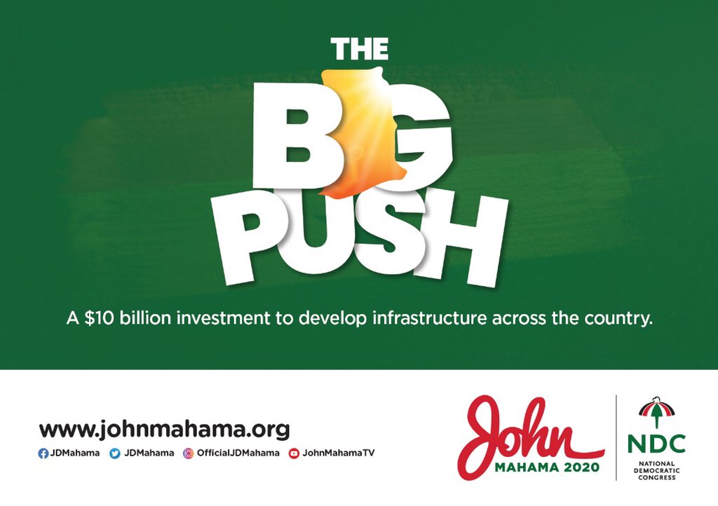 JDMahama's tweet photo. $10 billion to transform our infrastructure | Opportunities for everybody | A better life for each and every Ghanaian!

#NDCmanifesto
#JohnMahama2020 https://t.co/aZ4MPGOmmk