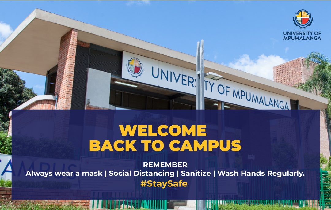 UniMpumalanga's tweet photo. We welcome back students under Level 2 of the Lockdown. These are mostly learners who require Wi-Fi, study space and computer labs to catch up with the outstanding assessments by 31 October 2020. #Saveacademicyear https://t.co/VdGZOJMquo