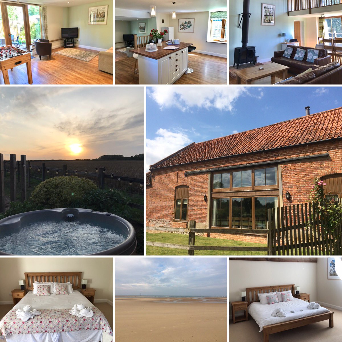 KingsBeckBarn's tweet photo. Just two weekends left in 2020 (27th Nov &amp; 11th Dec) £1195 for 10 guests. Private hot tub, wood burner, 4 🛌, 4 🛀, 2 🛋, 2 🐶 #Norfolk #henweekends #Staycation2020 #countryside #holidaybarn #northnorfolk #aylsham #weekendaway https://t.co/MkA9IlNQvo