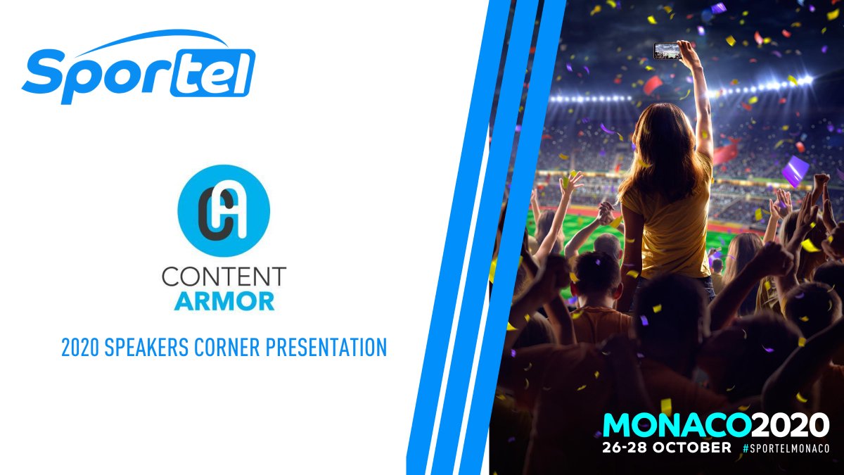 <a href="/contentarmor/">ContentArmor</a> will deliver a 20 min presentation at Speakers Corner located at the heart of the SPORTEL exhibition hall. Continue the conversation post presentation on their adjacent stand!
👉 contentarmor.net

#SportsBiz #Antipiracy #SPORTEL