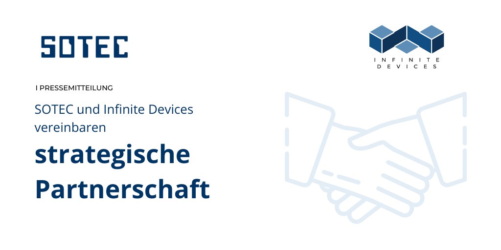 InfDevices's tweet photo. 🎉Wir freuen uns sehr unsere strategische #Kooperation mit der @SOTEC bekannt zu geben. Gemeinsam schaffen wir die Grundlage dafür, #IIOT-Anwendungen #DSGVO-konform zu machen. Hier geht’s zur #Pressemitteilung:
https://t.co/ikOMBYv3uj
#iotplattform #iotstartup #iotplatform #iot https://t.co/E1Q38qlmJG