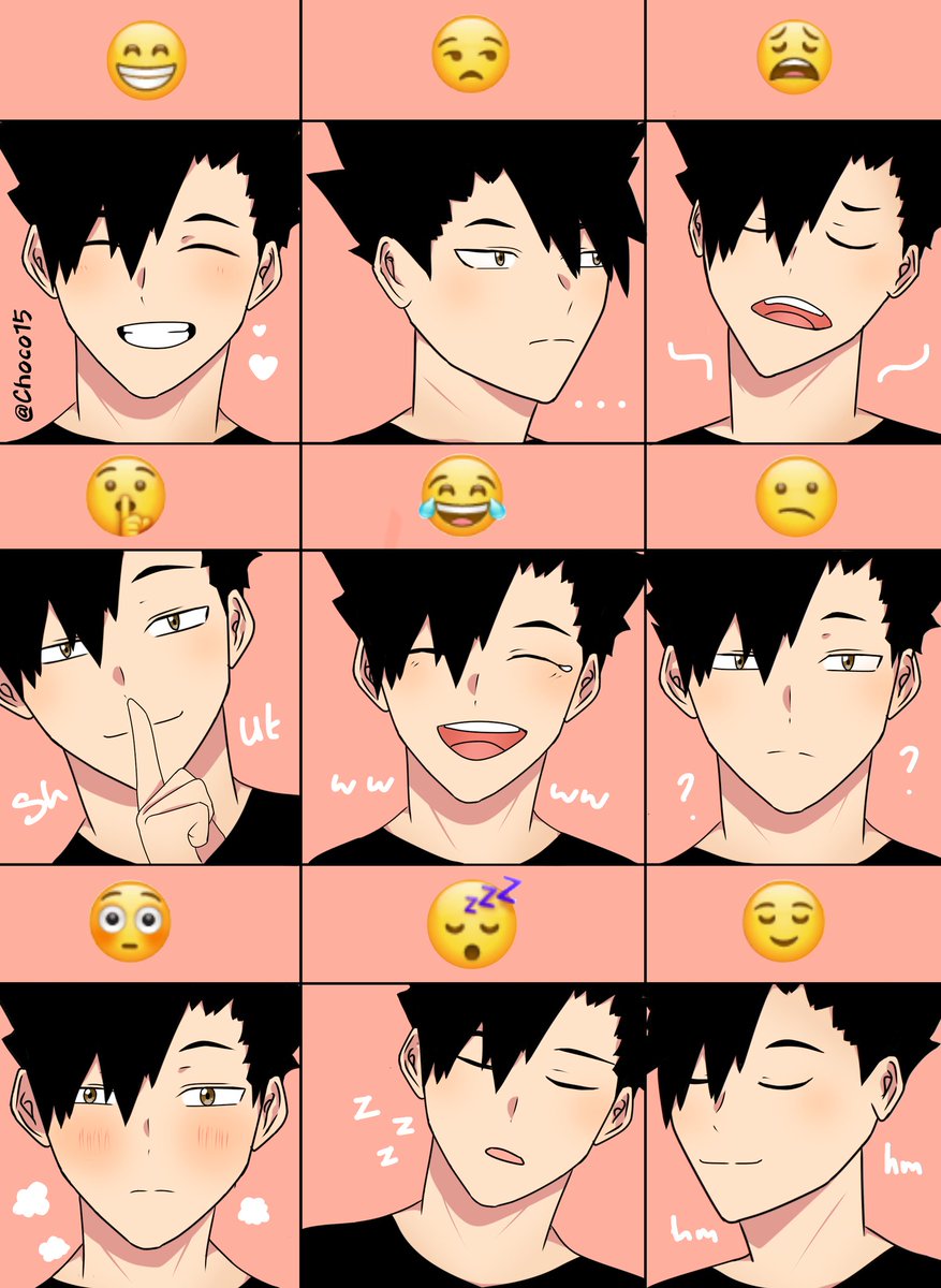 ChocoPudingMeow's tweet image. Emoji Face Kuro~~ 

#Haikyuu #kurootetsurou #haikyuufanart #黒尾鉄朗