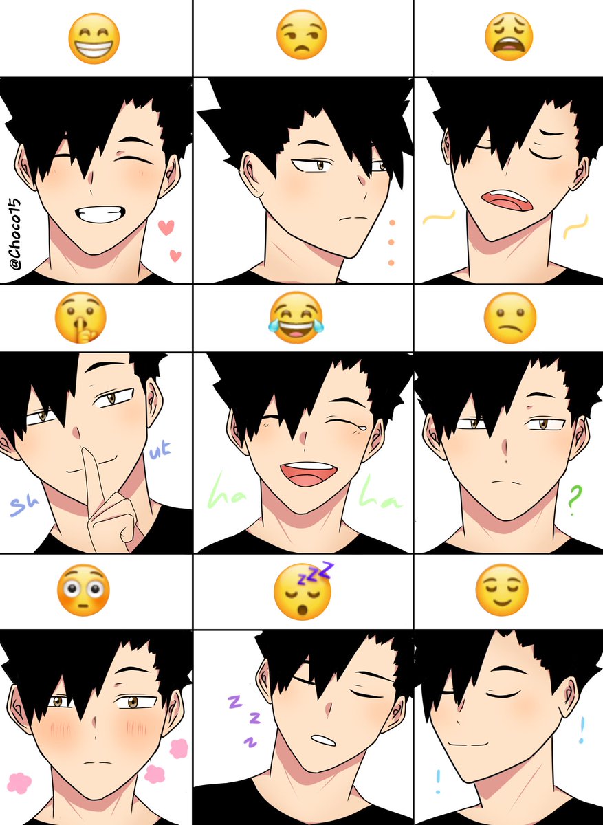 ChocoPudingMeow's tweet image. Emoji Face Kuro~~ 

#Haikyuu #kurootetsurou #haikyuufanart #黒尾鉄朗