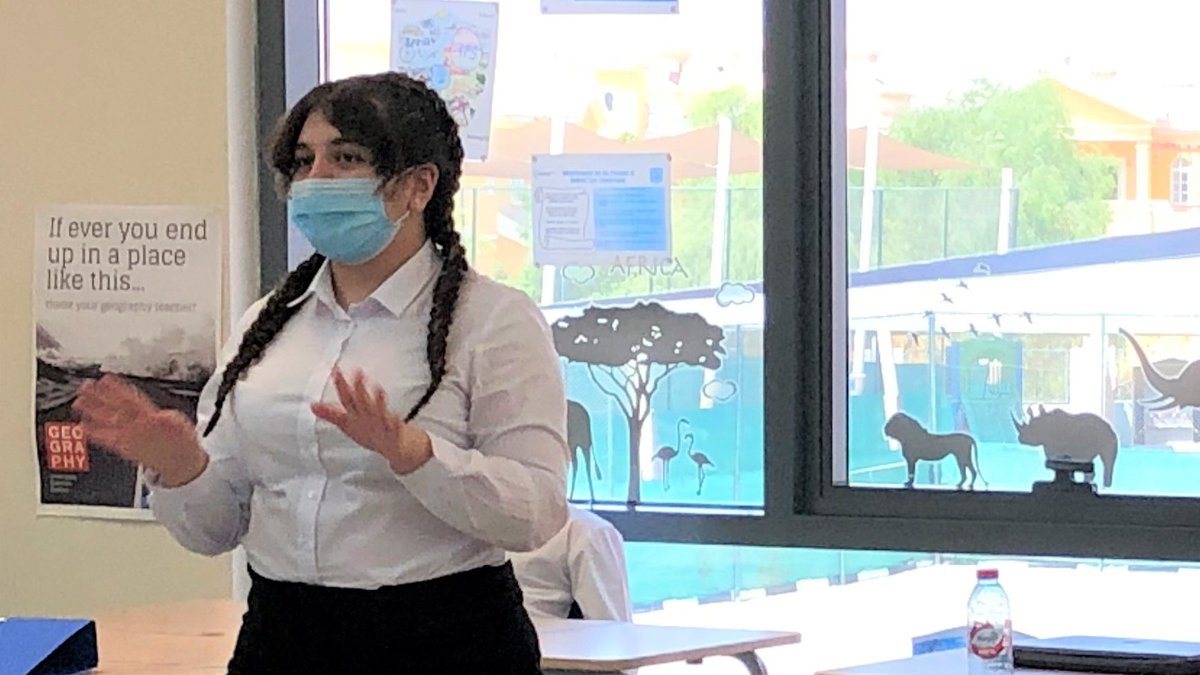 GEMSFPS's tweet photo. Our new #ALevel Politics course is well underway! This week, our Year 12 students had an interesting class debate about individual rights to express opinions, even if those opinions seek to oppress others. #FPSEducation #ALevels #politicscourse #debatingtime https://t.co/I6zvTK52Mq